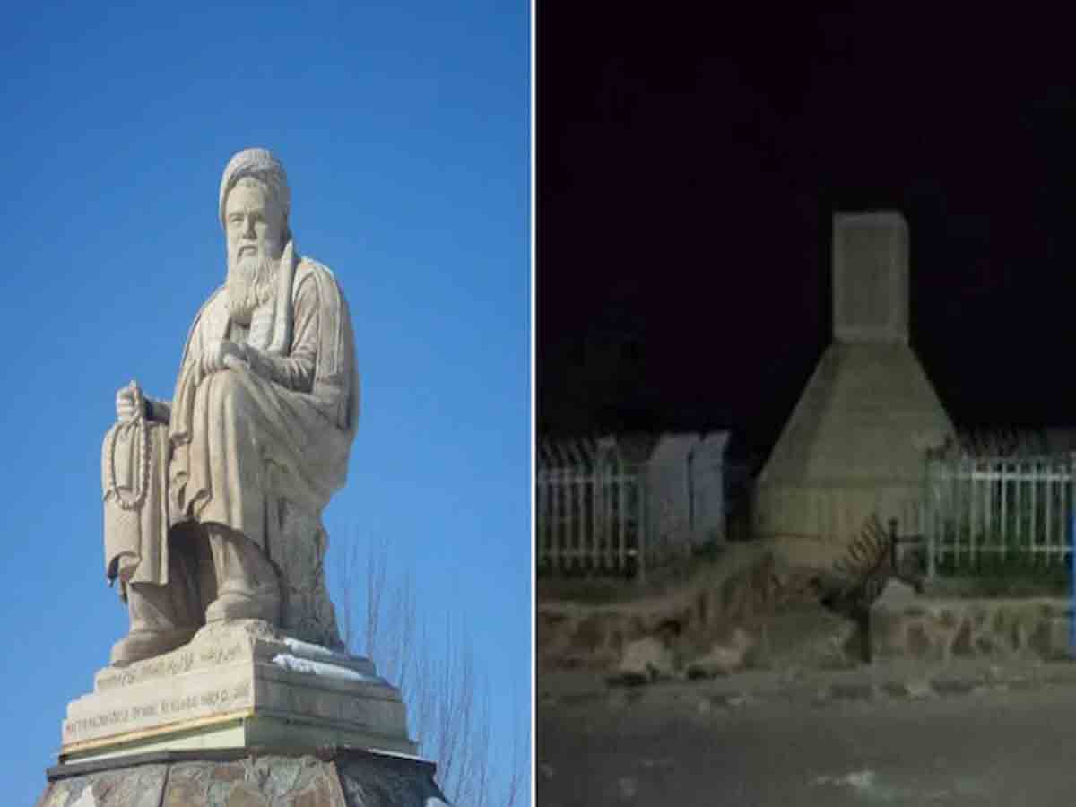 హజారా నాయకుడి విగ్రహాన్ని పేల్చేసిన తాలిబన్లు