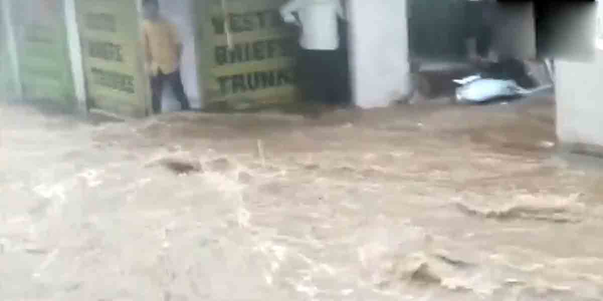 Heavy rain : రాజ‌స్థాన్‌లో కుంభ‌వృష్టి.. వీడియో