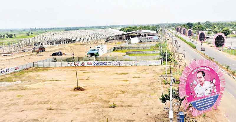 కేసీఆర్‌ సభకు ముస్తాబు