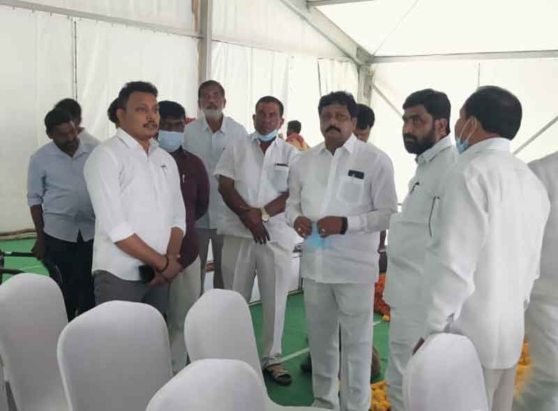 ముఖ్యమంత్రి సమీక్ష ఏర్పాట్ల పరిశీలన