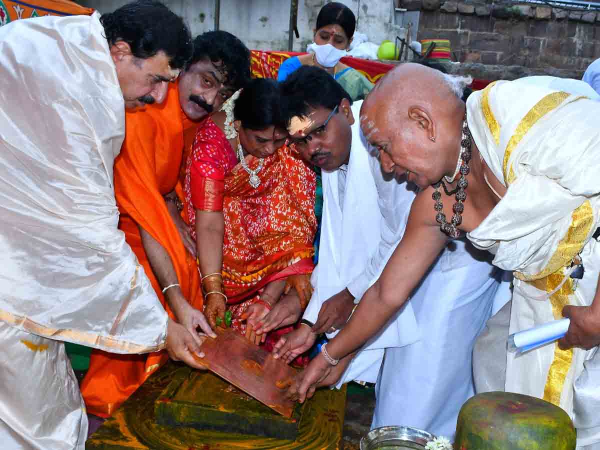 Srisailam Temple | యాగశాల నిర్మాణానికి శంకుస్థాపన