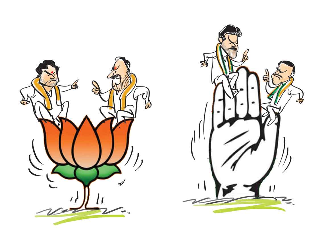 విప‌క్షం ఆగ‌మాగం.. నేతల మధ్య ముదిరిన ఆధిపత్య పోరు