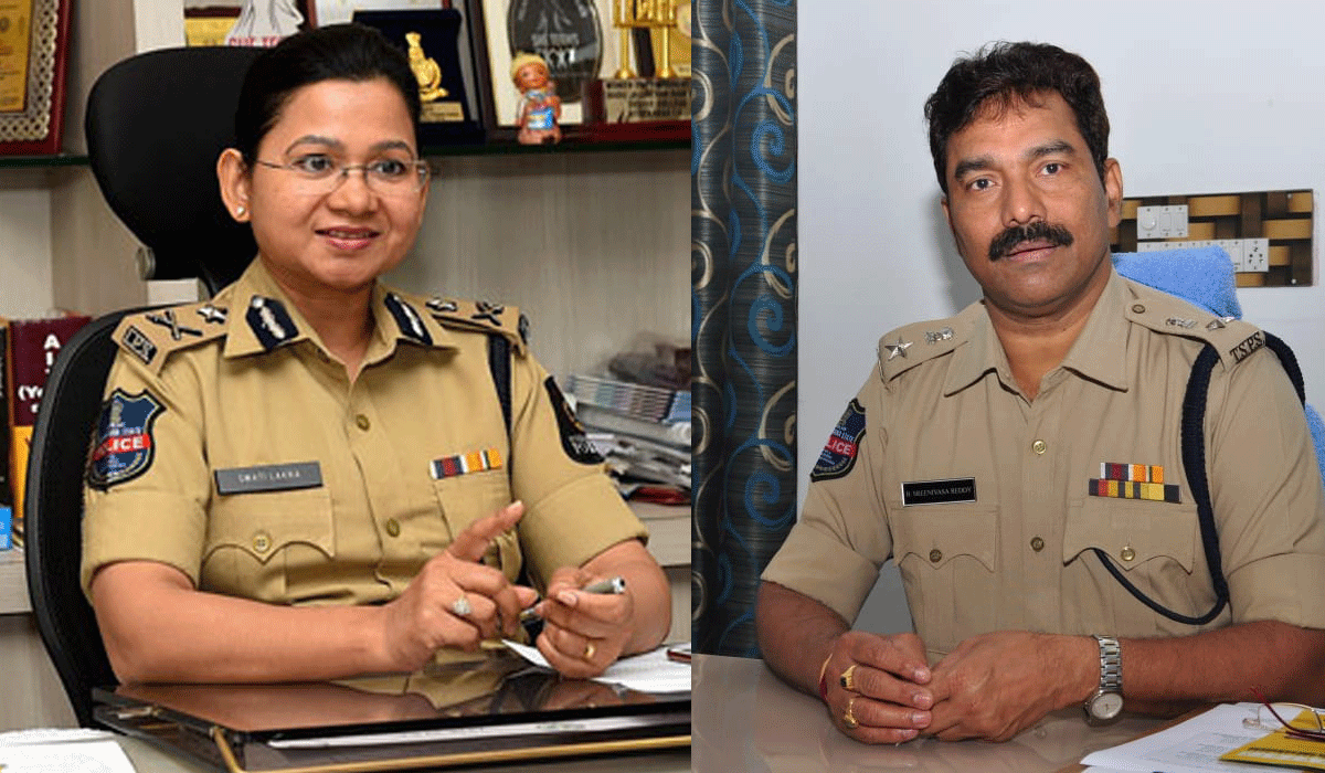 స్వాతి లక్రా, బండ శ్రీనివాస్ రెడ్డికి రాష్ట్ర‌ప‌తి విశిష్ట సేవా పోలీసు ప‌త‌కాలు