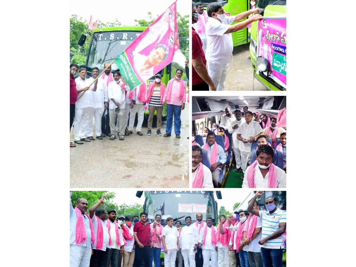 Dalith bandhu : బస్సు యాత్రను ప్రారంభించిన ఎమ్మెల్యే భాస్కర్ రావు