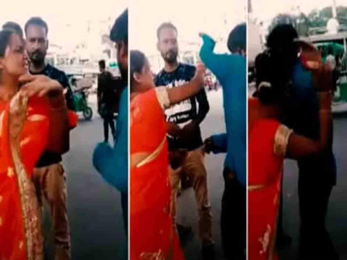Viral Video: ఆటో డ్రైవర్‌ను చెప్పుతో కొట్టిన మహిళ.. ఎందుకంటే?