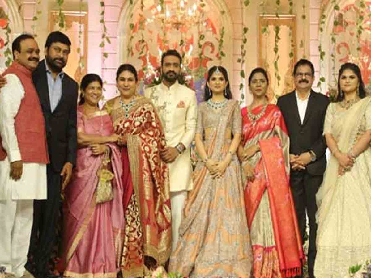 Chiru: ఎంపీ కూతురి పెళ్లి వేడుక‌లో మెరిసిన చిరు దంప‌తులు