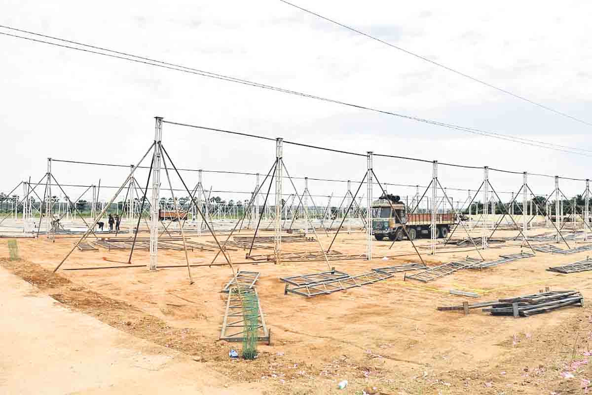 సీఎం సభకు చకచకా ఏర్పాట్లు