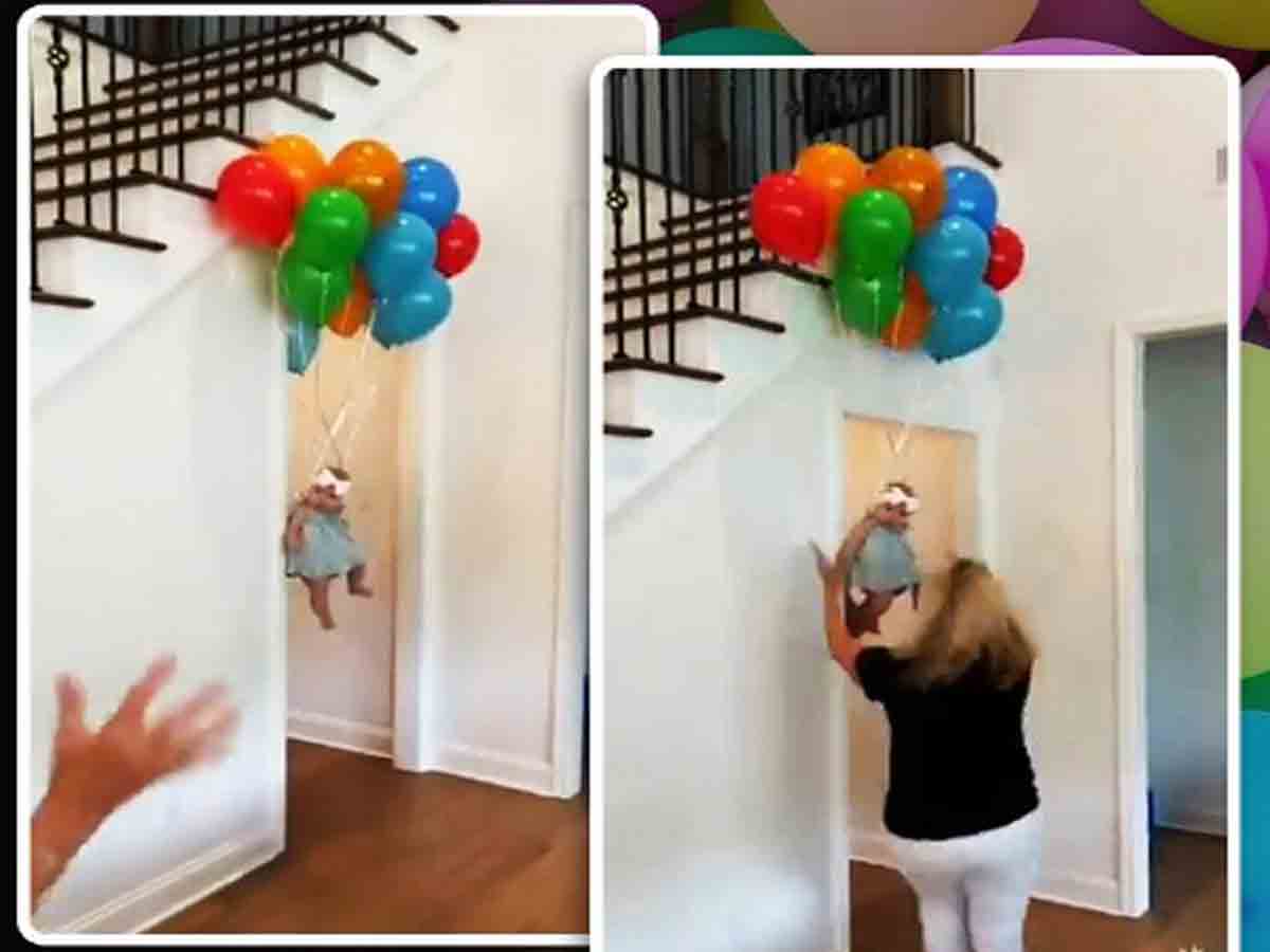 Viral Video: గాలిలో ఎగిరిన పాప.. చూసి షాకైన తల్లి