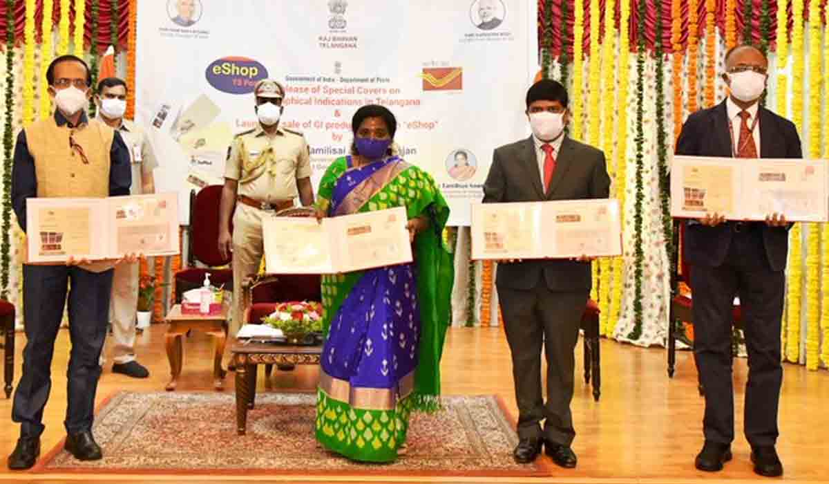 తెలంగాణ జీఐ ట్యాగ్ ఉత్పత్తులపై ప్రత్యేక పోస్ట‌ల్ కవర్లు విడుదల