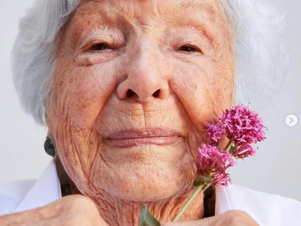 భామ‌ల‌కు షాకిచ్చిన బామ్మ : 99 ఏండ్ల వ‌య‌సులో బ్యూటీ బ్రాండ్‌కు మోడ‌ల్‌గా ఎంపిక‌