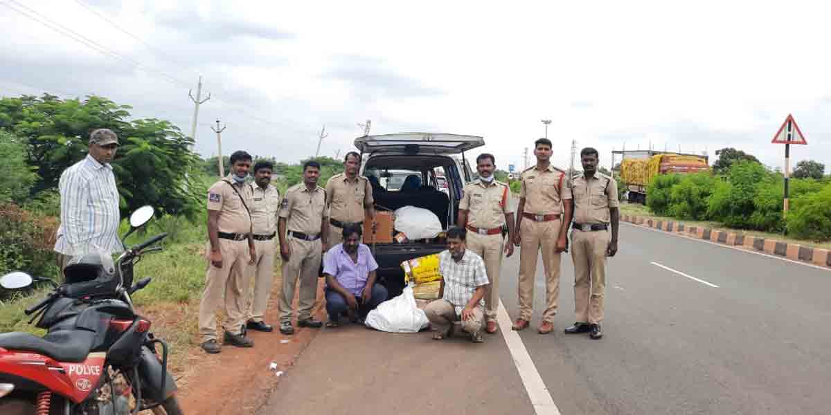 అక్రమంగా తరలిస్తున్న గుట్కా ప్యాకెట్ల పట్టివేత