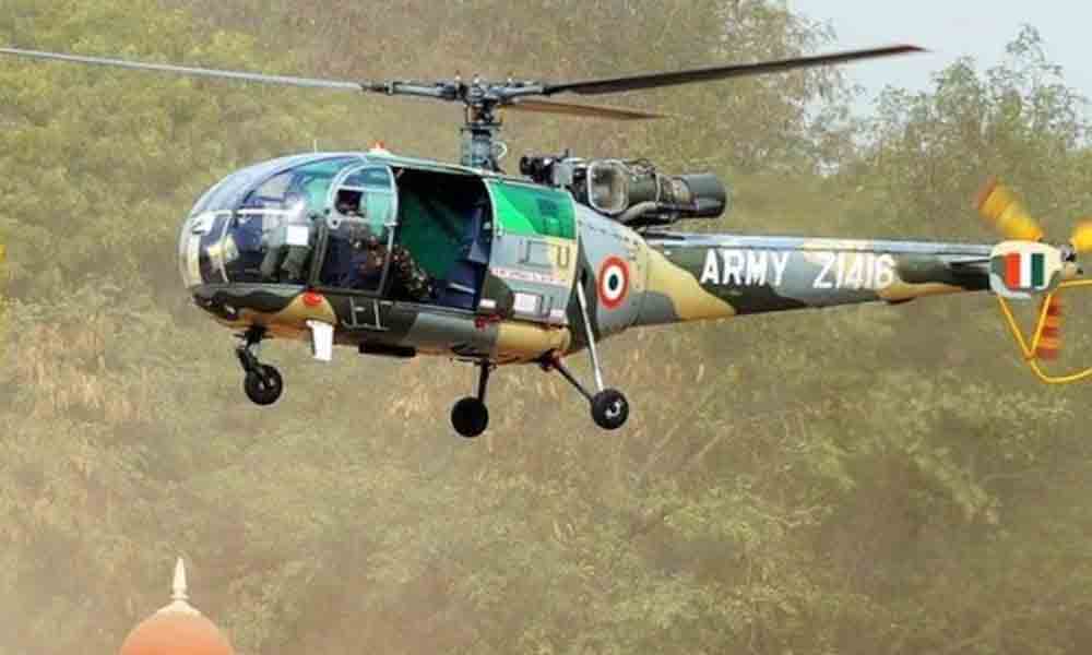 కాశ్మీర్‌లో కూలిపోయిన ఆర్మీ హెలీకాప్టర్‌