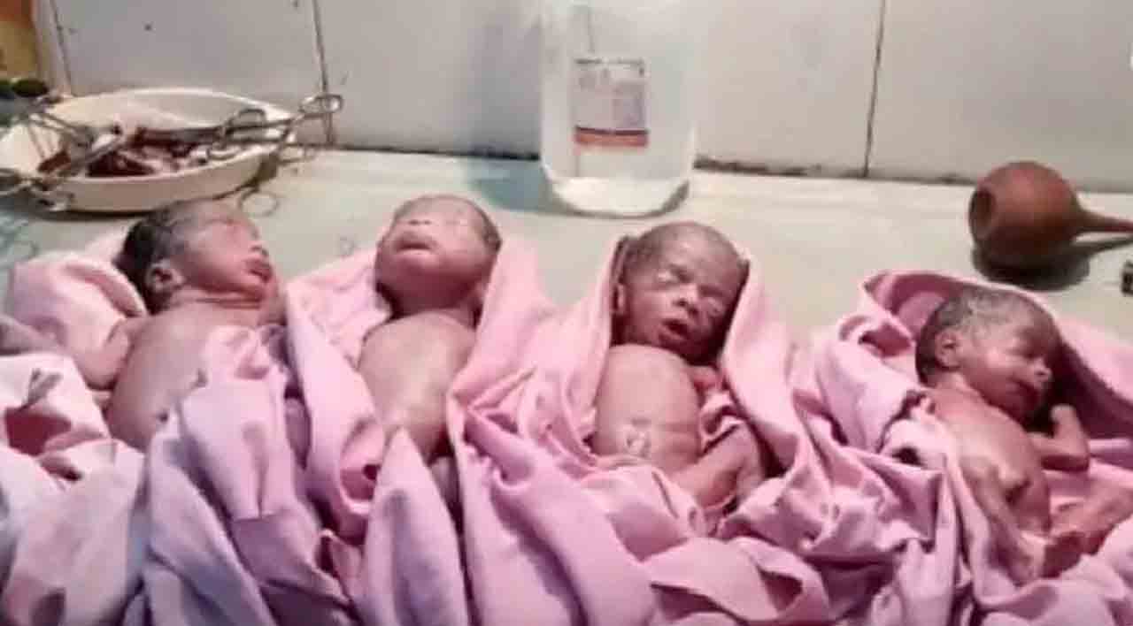 క‌రీంన‌గ‌ర్‌లో ఒకే కాన్పులో న‌లుగురు శిశువులు జ‌న‌నం