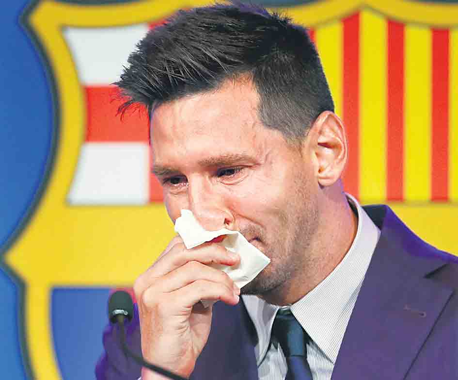 మెస్సీ కన్నీటి వీడ్కోలు