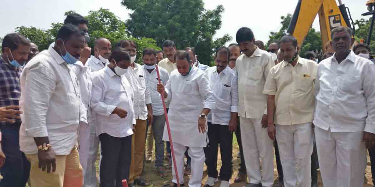 Ambedkar Bhavan | అంబేద్కర్ భవన్ అభివృద్ధి పనులను ప్రారంభించిన మంత్రి ఐకే రెడ్డి