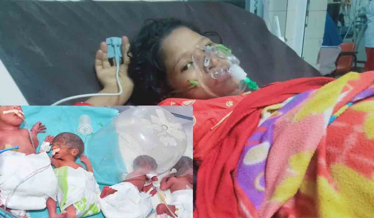 తీవ్ర ర‌క్త‌హీన‌త ఉన్నా.. న‌లుగురు ఆడ‌శిశువుల‌కు జ‌న్మ‌నిచ్చిన మ‌హిళ‌