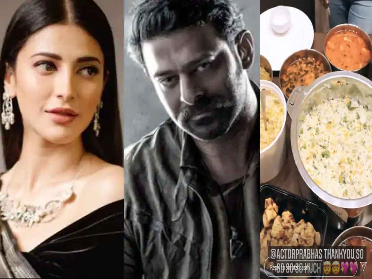 శృతి హాస‌న్ కోసం ప్ర‌భాస్ ఎన్ని ర‌కాల వంట‌లు చేయించాడో చూడండి..!