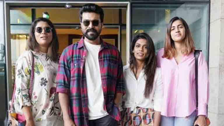 Ram Charan | అక్కాచెల్లెళ్ల‌తో రాంచ‌ర‌ణ్..స్టిల్ వెనుకున్న సీక్రెట్ ఇదే
