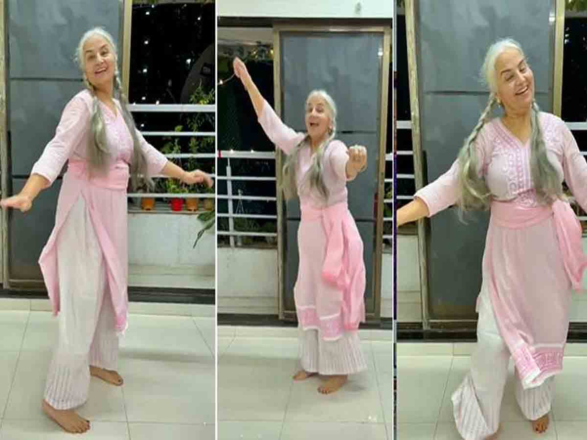 మాధురీ దీక్షిత్ సాంగ్‌కి 62 ఏళ్ల బామ్మ డ్యాన్స్