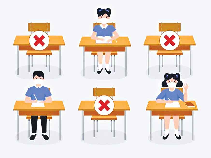 మీటర్‌ దూరానికో విద్యార్థి