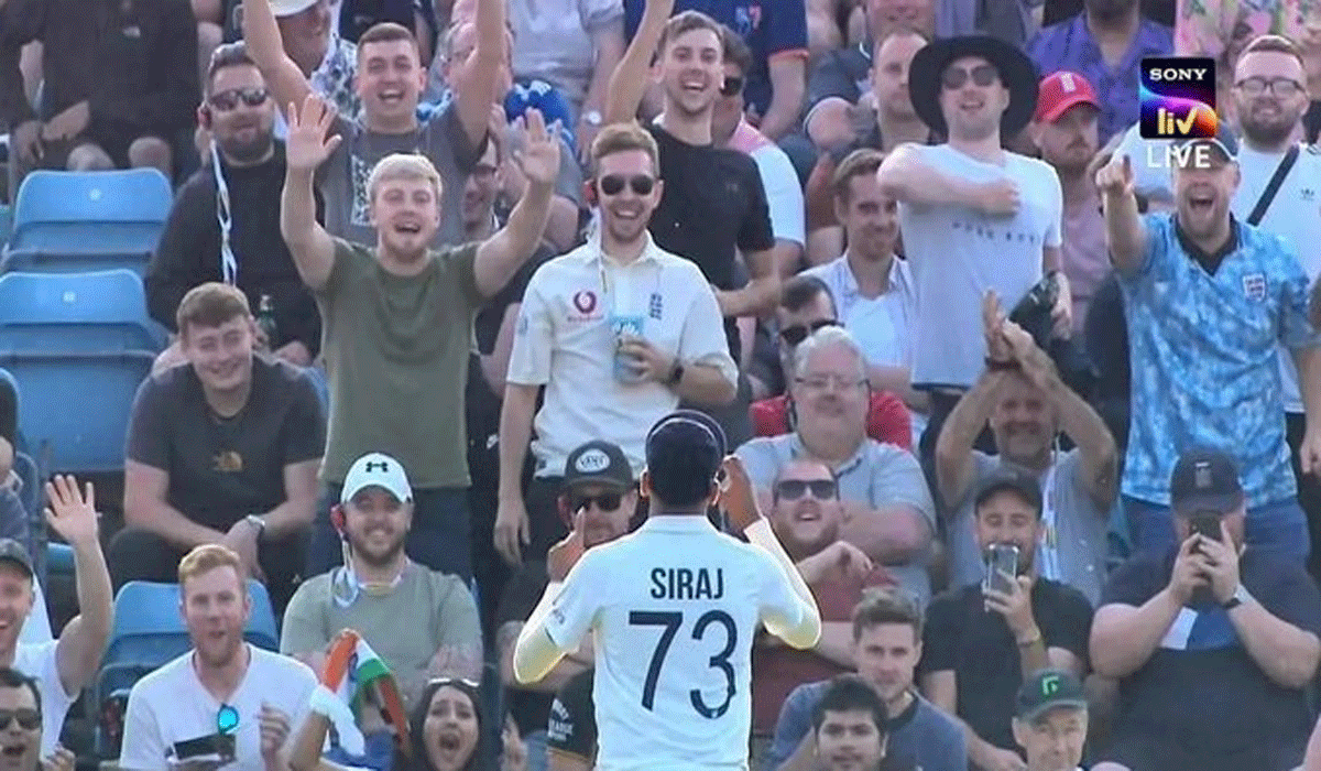 Mohammed Siraj: మ‌హ్మ‌ద్ సిరాజ్‌పై బాల్ విసిరిన ఇంగ్లండ్ ఫ్యాన్స్‌
