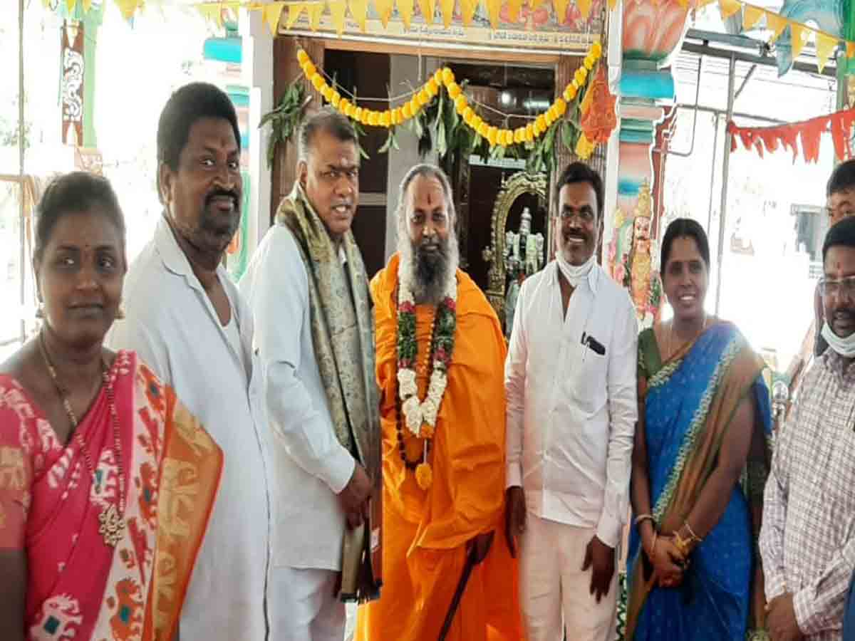 ఆలయ వార్షికోత్సవాల్లో పాల్గొన్న స్వామి శ్రీ రామానంద ప్రభుజీ..