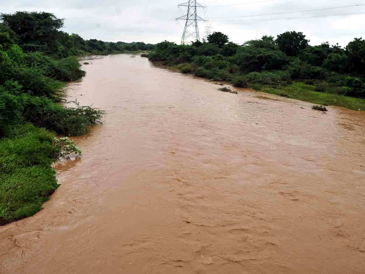 మొయినాబాద్‌ ఈసీ వాగులో గంగమ్మ పరవళ్లు