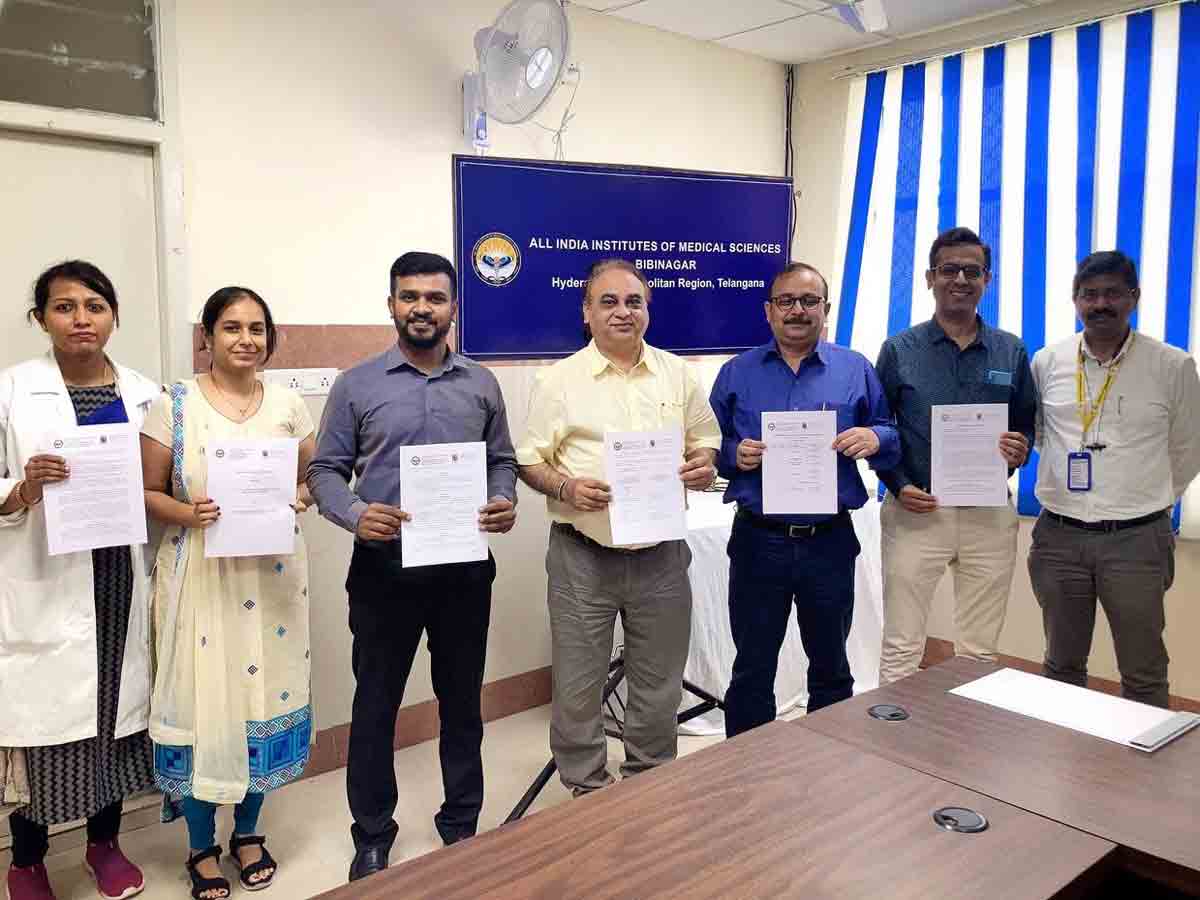 నేషనల్ ఫోరెన్సిక్ సైన్సెస్ యూనివర్సిటీతో బీబీనగర్ ఎయిమ్స్ ఒప్పందం