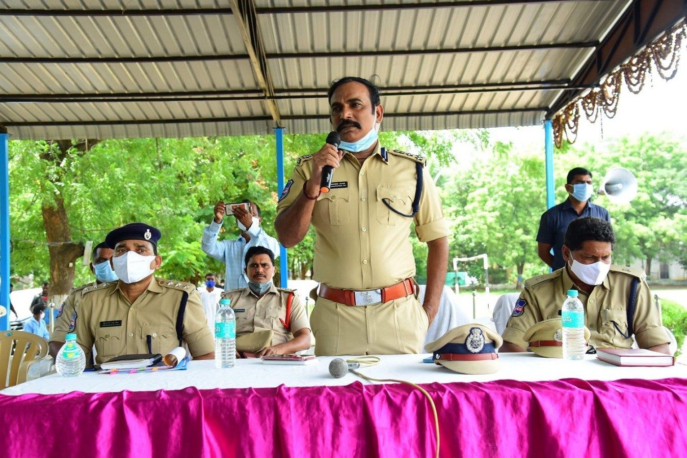 Ramnagar‌ |కొవిడ్‌ నిబంధనలతో గణేశ్‌ నిమజ్జనాన్ని జరుపుకోవాలి : కరీంనగర్‌ పోలీస్ కమిషనర్‌ సత్యనారాయణ