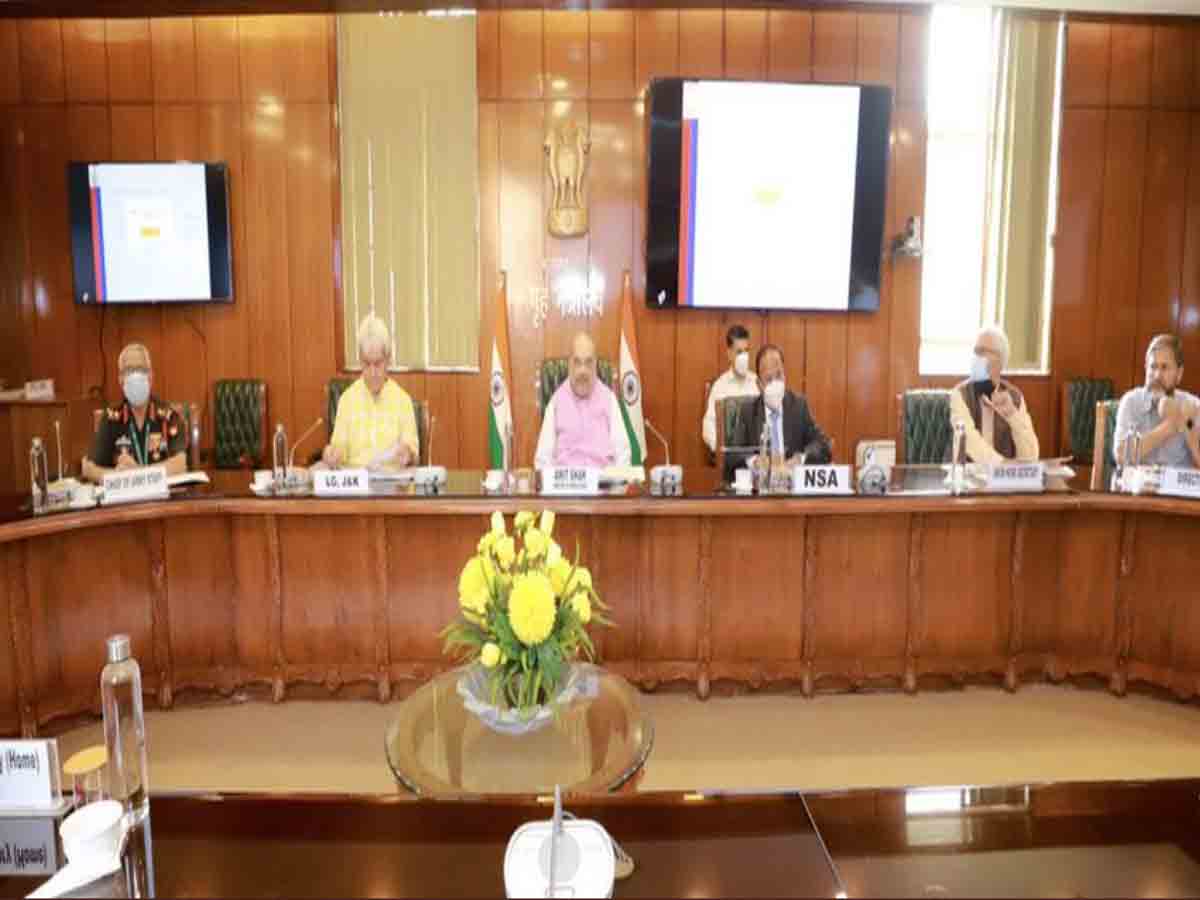 జమ్ముకశ్మీర్‌పై అమిత్‌ షా ఉన్నతస్థాయి సమీక్ష