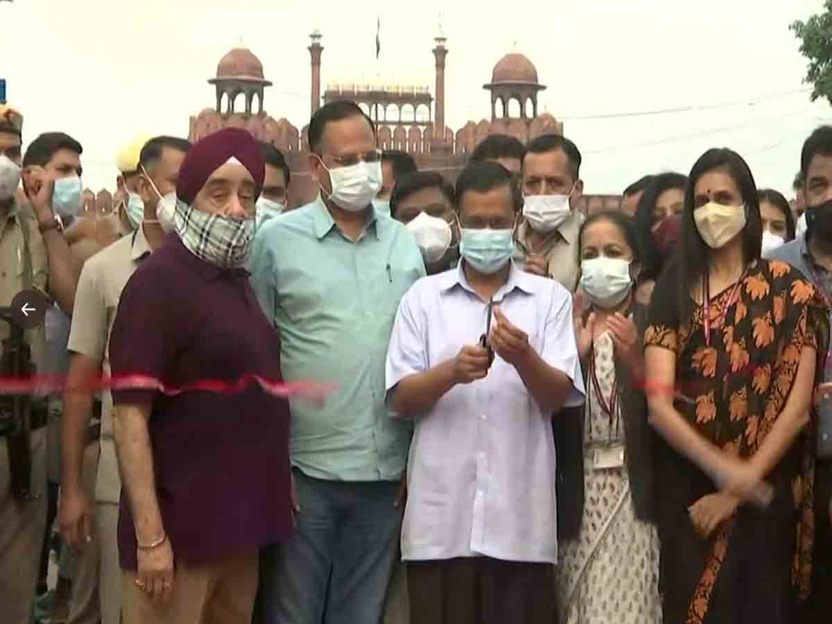 అభివృద్ధి చేసిన చాందినీ చౌక్‌ను ప్రారంభించిన కేజ్రీవాల్‌