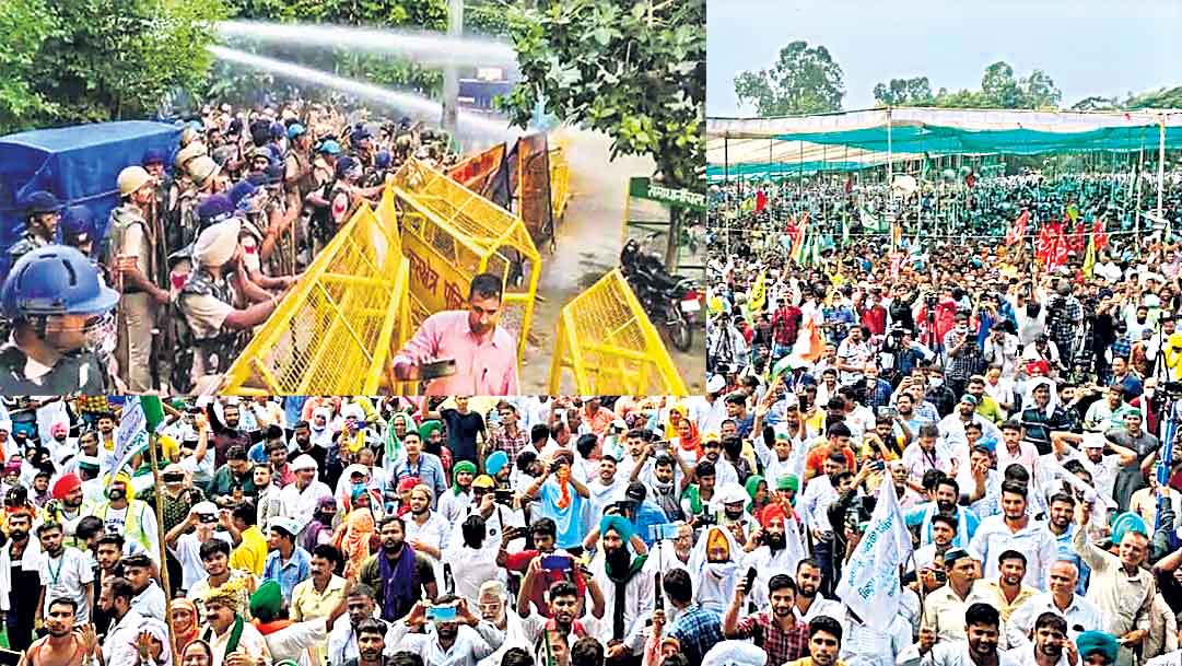 కర్నాల్‌లో కదంతొక్కిన రైతులు