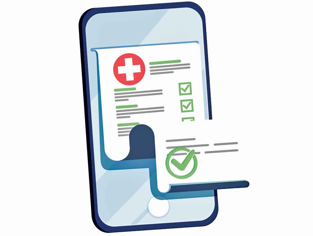 అరచేతిలో ఆరోగ్య చరిత్ర