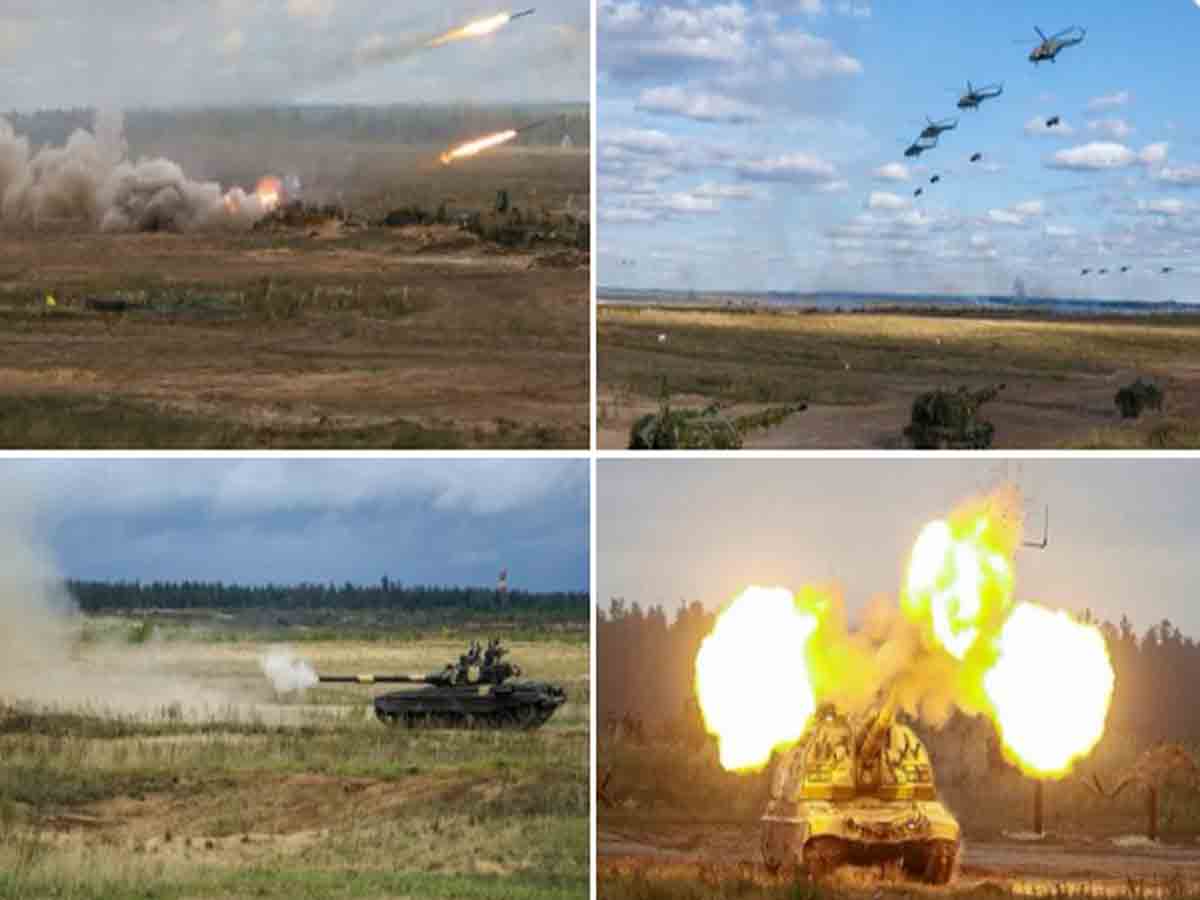 భారత్‌ ఆర్మీ విన్యాసాలను తిలకించిన రష్యా అధ్యక్షుడు పుతిన్‌