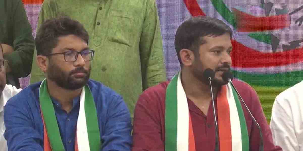 రాహుల్‌గాంధీ సమక్షంలో కాంగ్రెస్‌లో చేరిన క‌న్హ‌య్య కుమార్‌, జిగ్నేష్ మేవాని