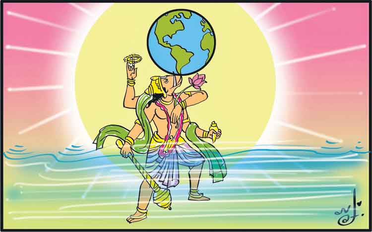 ధరణిని ఉద్ధరించిన ధీరుడు