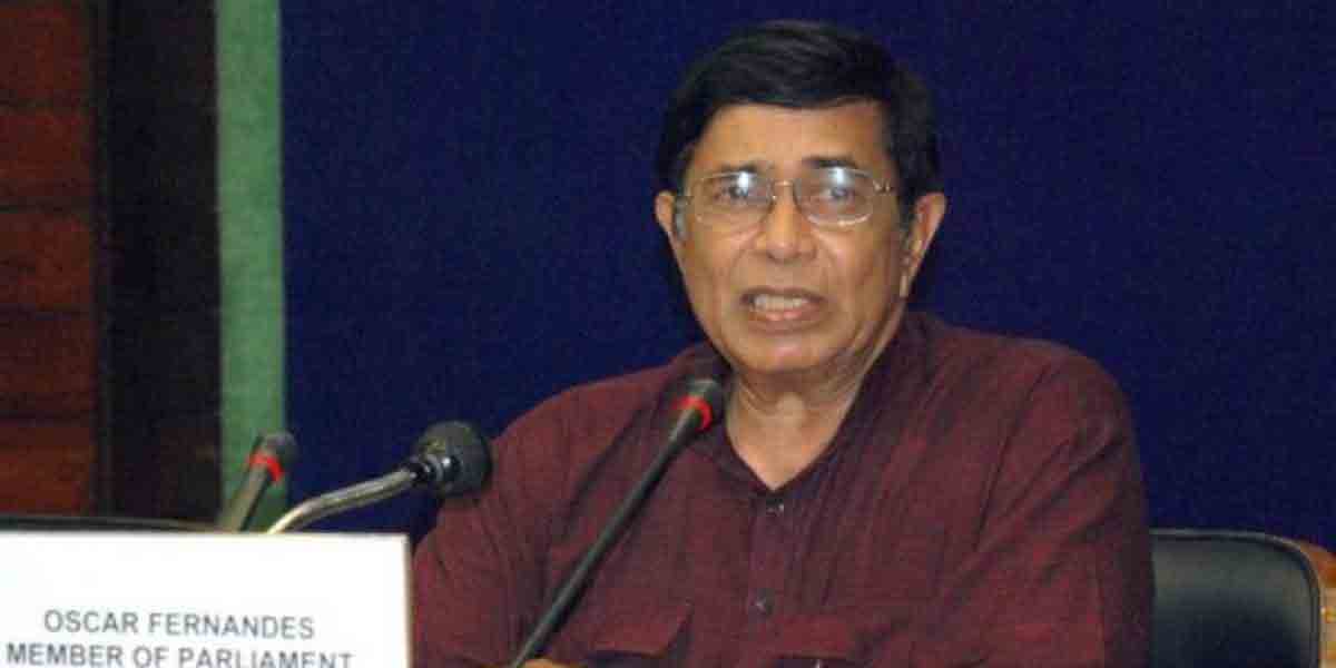 కేంద్ర మాజీ మంత్రి ఆస్కార్‌ ఫెర్నాండెజ్‌ మృతిపై సీఎం కేసీఆర్‌ సంతాపం