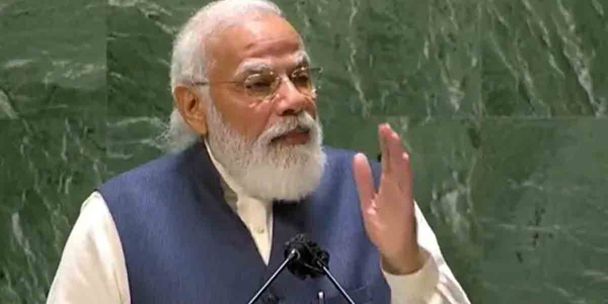 వాళ్ల‌కు ఉగ్ర‌వాదం రాజ‌కీయ పనిముట్టు.. పాకిస్థాన్‌కు ప్ర‌ధాని మోదీ కౌంట‌ర్‌