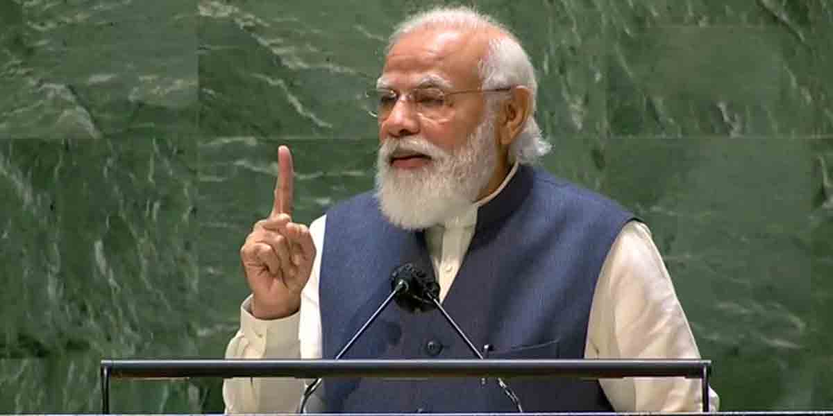 క‌రోనావేళ భార‌త్ వ్యాక్సిన్ హ‌బ్‌గా నిలిచింది.. ఐక్య‌రాజ్య‌స‌మితి సాధార‌ణ‌స‌భ‌లో ప్ర‌ధాని ప్ర‌సంగం