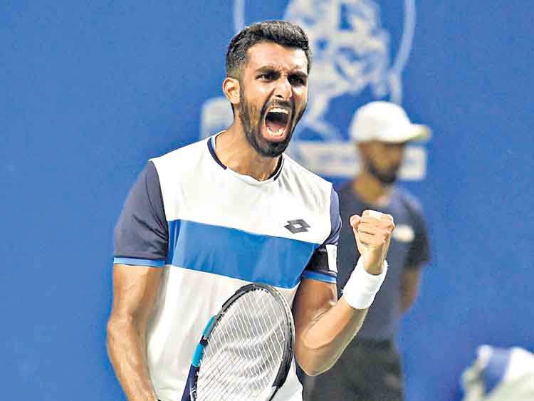 ప్రజ్నేశ్‌ పరాజయం