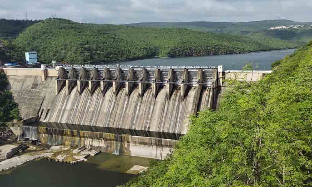 శ్రీశైలం @ 873.70 అడుగులు