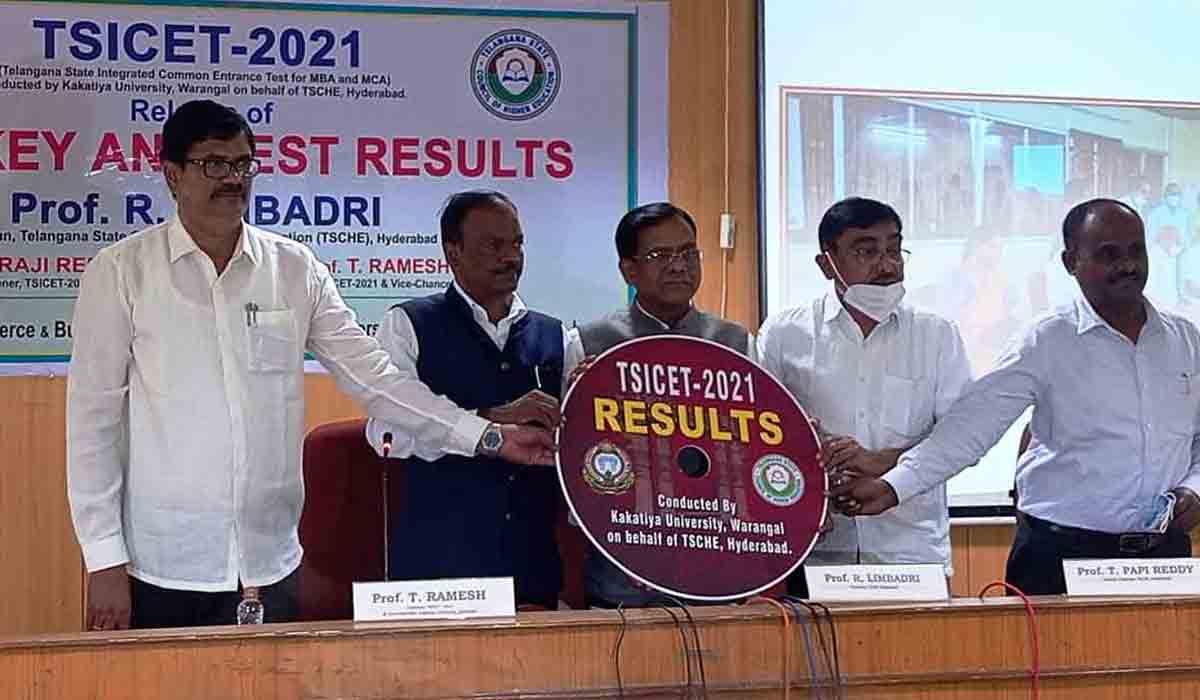 టీఎస్ ఐసెట్ 2021 ఫ‌లితాలు విడుద‌ల‌