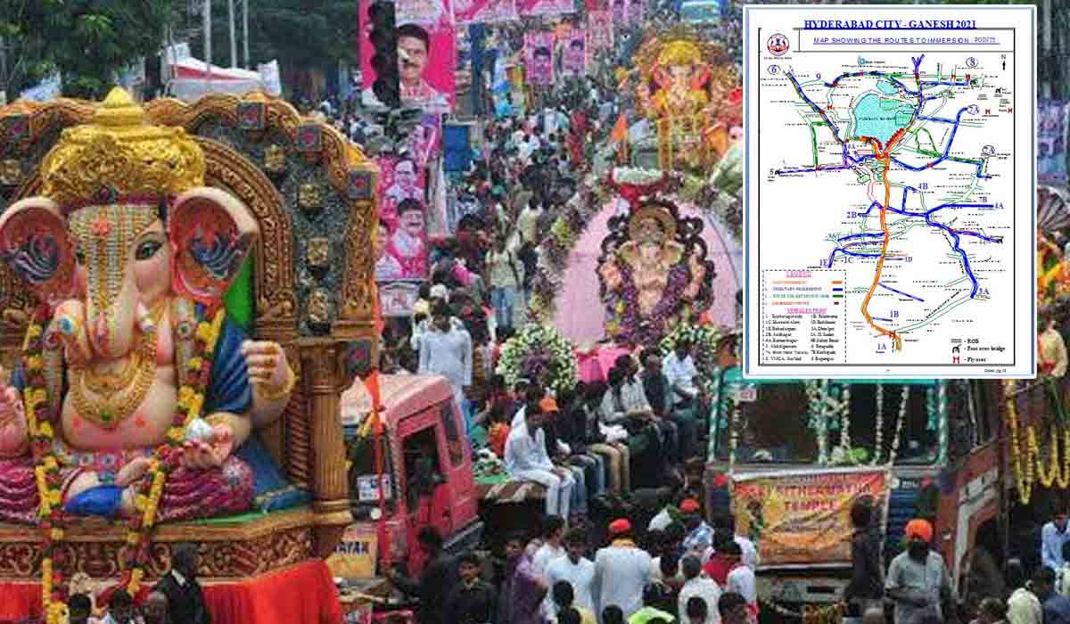 గణేశ్‌ శోభాయాత్ర.. 19న హైదరాబాద్‌లో ట్రాఫిక్‌ ఆంక్షలు