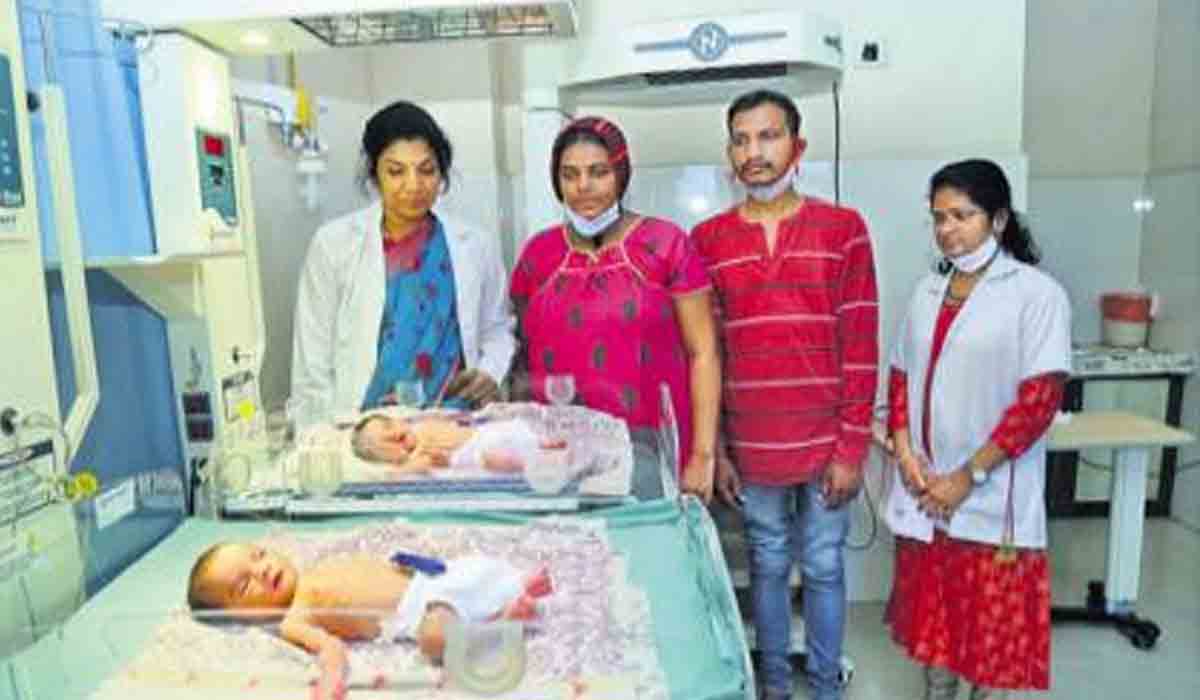 గ‌ర్భ‌శోకం మిగిల్చిన రోజే.. క‌వ‌ల‌ల‌కు జ‌న్మ