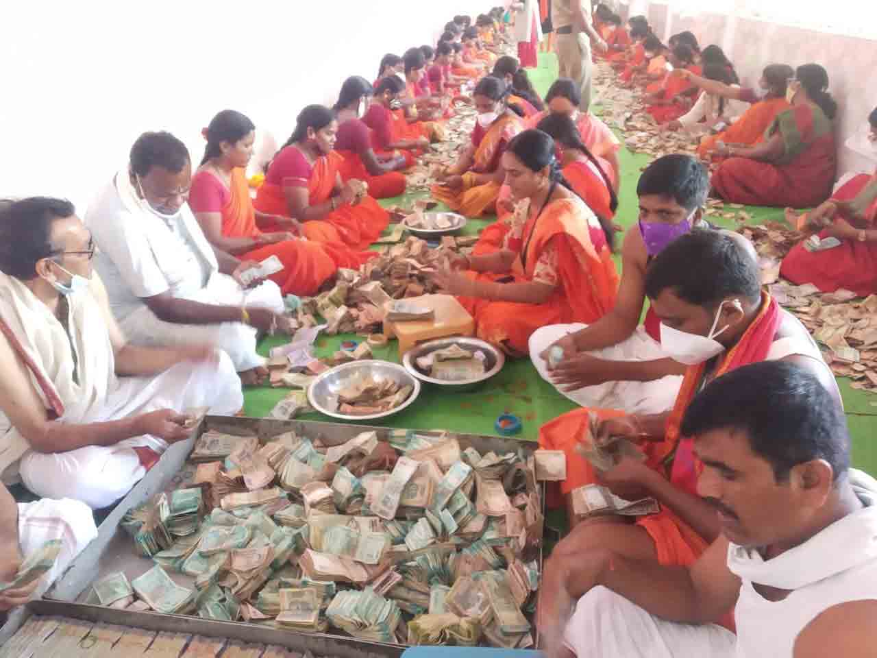 బాసర ఆలయానికి రూ. 46 లక్షల హుండీ ఆదాయం