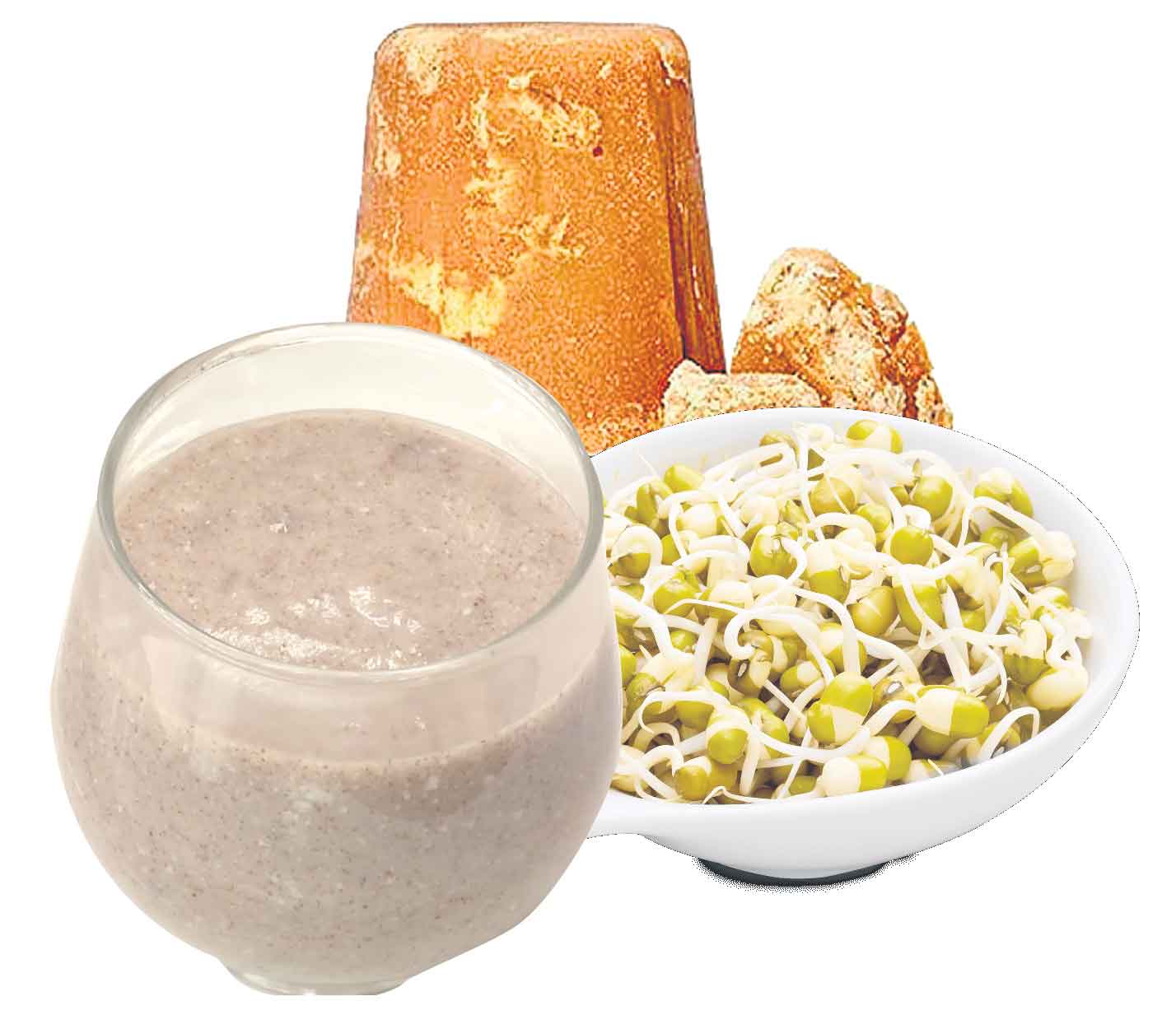 మధ్యాహ్న భోజనంలో రాగిజావ, బెల్లం, మొలకలు