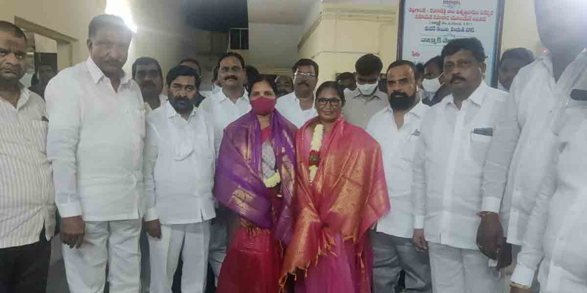 ‘నార్ముల్’ ఎన్నికల్లో రెండు చోట్లా టీఆర్ఎస్ అభ్యర్థినిలు ఏకగ్రీవం