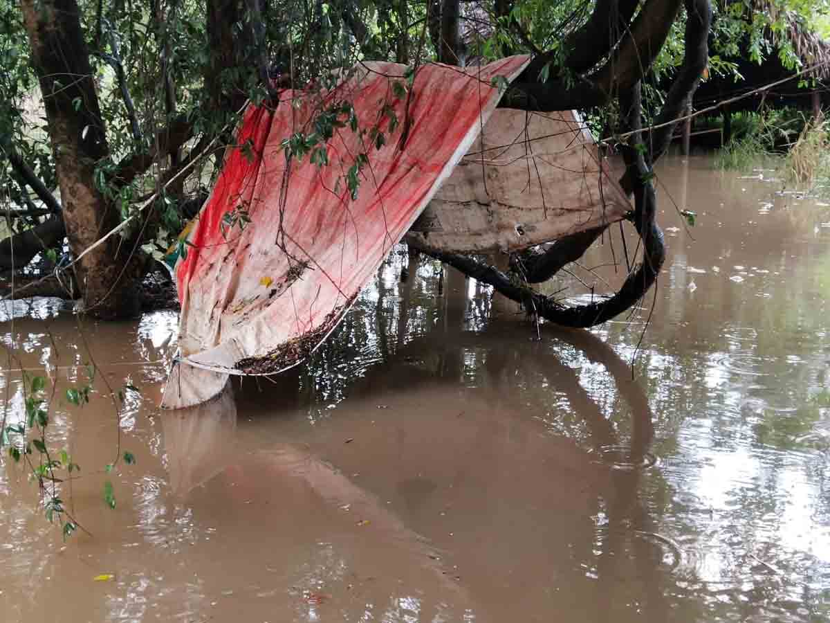 bhadrachalam | పూర్తిగా నీట మునిగిన పర్ణశాలలోని నారచీరెల ప్రాంతం…