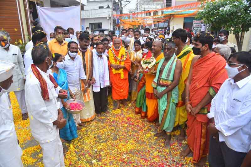 కనులపండువగా మార్కండేయ ఆలయ శంకుస్థాపన