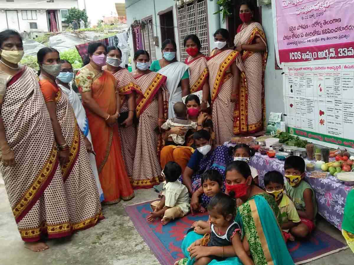 Khammam District | బాలల సదనంలో పోషణ్ మాసోత్సవం..